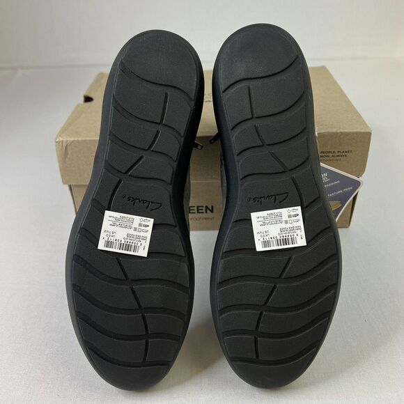 Clarks Kayleigh Mid Ankle‎ Boot w/Side Zip Women's Sz 7.5 M Dark Gray Suede - Picture 9 of 11